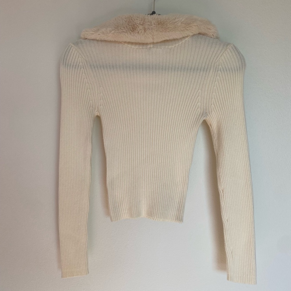 Zara Fur Lined Hooded Sweater